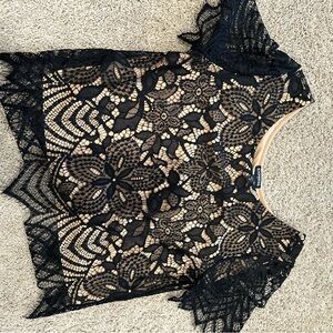 Express Black Lace top